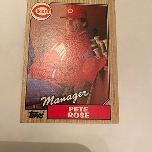TOPP’s -Pete Rose, Cincinnati Reds-Manager , Great Condition